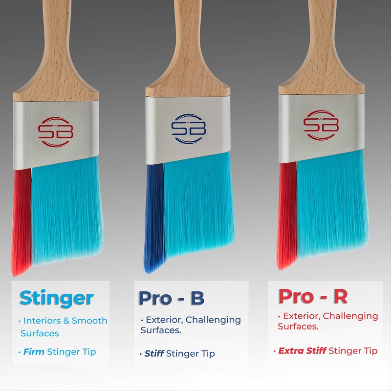 Stinger Brush Pro - Professional Paint Brush with Fill-A-Blend Technology