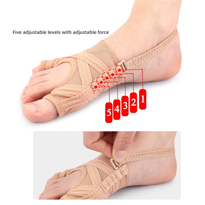 Bunion Corrector, Adjustable Big Toe and Tail Toe Separator Orthopedic