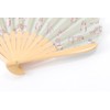 DDintex FLORET LONDON Shell Folding Fan, Miao, Mint, 0.8 x