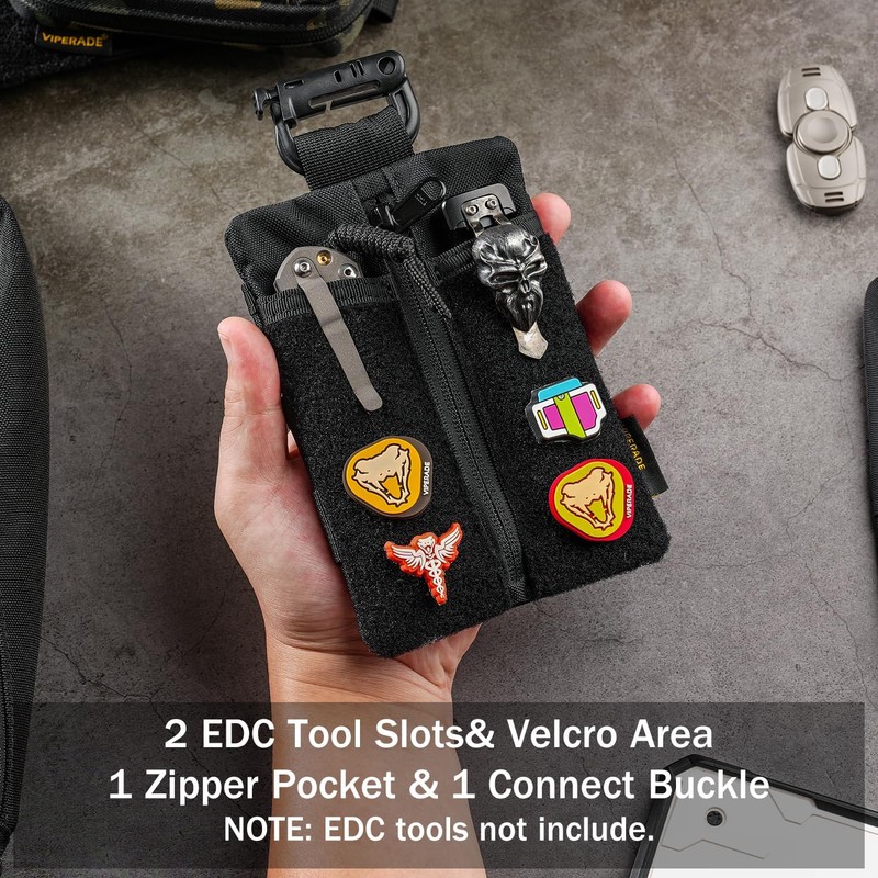 VIPERADE VE24 Small EDC Bag Organiser, EDC Pouch Pockets, Small