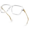 VISOONE Oversized Blue Light Blocking Glasses with Chic Square TR90