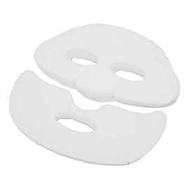 100 Hojas de Mascarilla Facial de Algodón agrandadas Hidratante, Agradable para la Piel, Mascarilla Cosmética para el Cuidado de la Piel con Seda...  