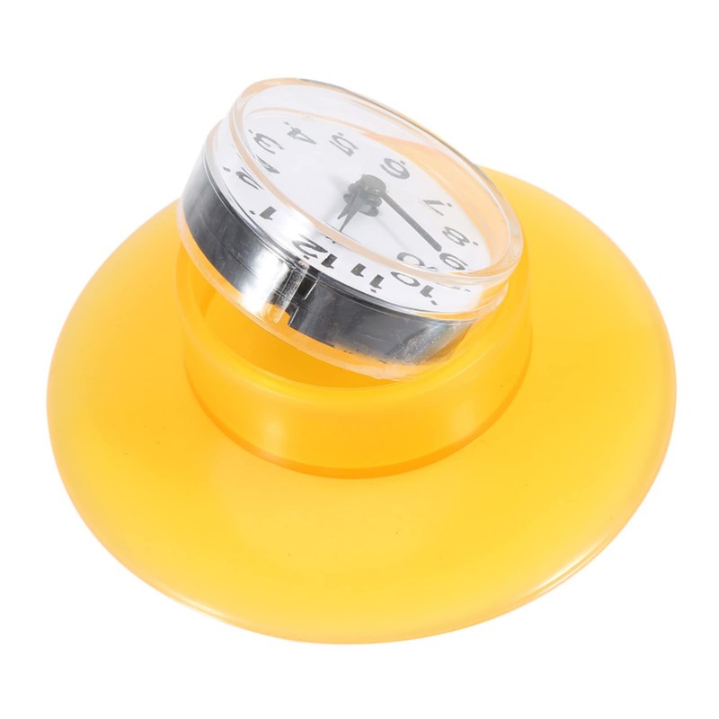 VIFERR Mini Wall Clock Suction Cup Waterproof Round Wall Clock