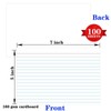 100 Pcs Index Cards 5x7 Ruled - Pinovk Flash Cards