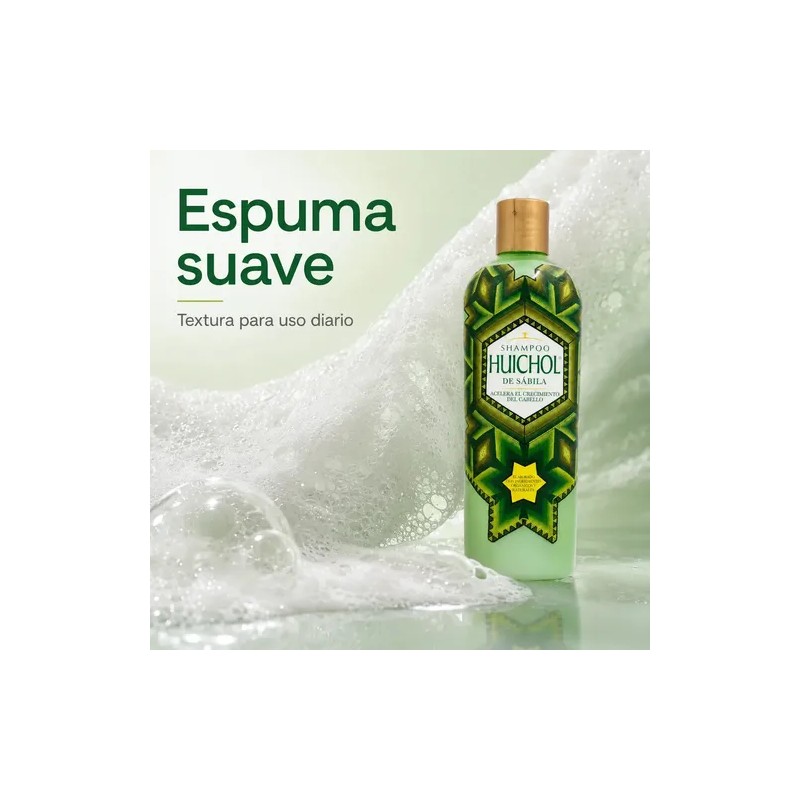 Shampoo Huichol Artesanal De Sabila Anticaida Original 400 ml