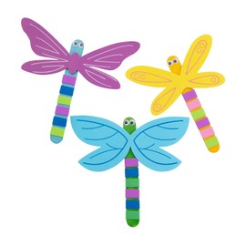 Fun Express Dragonfly Craft Stick Craft Kit - Makes 12