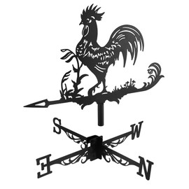 QWORK® Weather Vane Retro Metal Wind Direction Indicator for Garden Roof Decoration