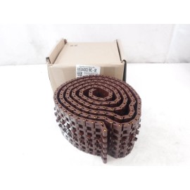 Intralox 10'L Intralox  6"W 1400 Series Dark Brown MTW Flat Top Nylon Belt W/ Tabs