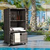 Outdoor Towel Rack for Pool Outdoor Pool Towel Storage Cabinet