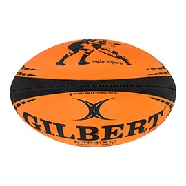 Gilbert G-TR4000 Neon Rugby Training Ball (5, Neon Orange)