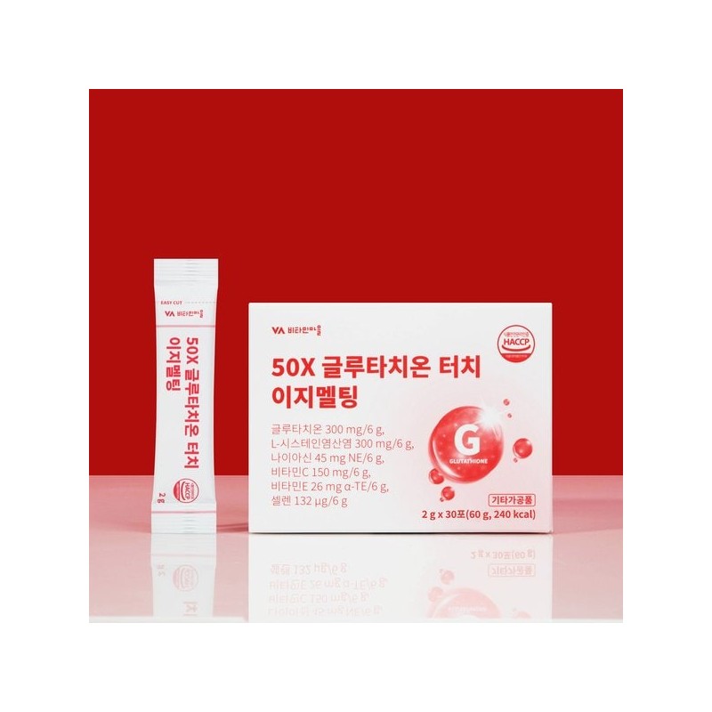 Vitamin Village 50X 글루타치온 터치 이지멜팅 1박스 30포 50X Glutathione