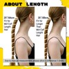 2Pcs 35"/89cm Long Rip Tie Hair Ties Ponytail Holders for