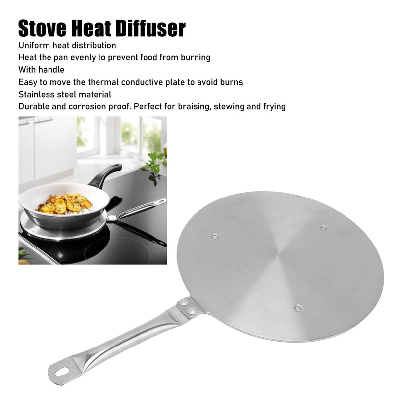 24cm Heat Diffuser Plate Stainless Steel Induction Cooker Heat Transfer