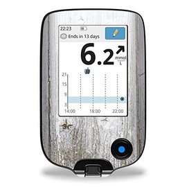 Wood Old - Sticker Skin for Freestyle Libre Reader