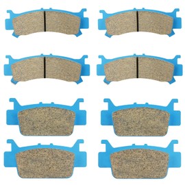 Front & Rear Ceramic Brake Pad Set for Honda Talon 1000R 1000X 1000X-4 2019-2022, for Honda Pioneer 1000 1000-5 2016-2022, 4 sets Front and Rear Brake Pads
