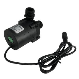 SHYSKY DC45E-2475S Micro Brushless DC Water Pump 24V 30W, 330GPH 24.6ft, Waterproof, 1/2 inch threaded ports, Low Noise Stable Long-term Work, For Small Water Cooling,Circulation,Gardening,Submersible