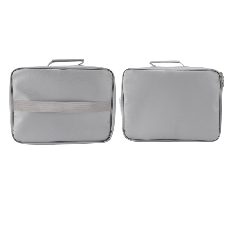 Fireproof Waterproof Document File Organizer Box Portable Home Travel Safe