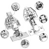 6 Pcs 110° Cabinet Hinges,304 Stainless Steel Kitchen Cupboard Hinges