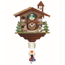 Trenkle Kuckulino Schwarzwalduhr Schweizerhaus mit Quarzwerk und Kuckuckruf TU 2041 SQ