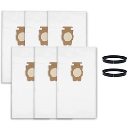 MaxLLTo Set of 6 Replacement Style F Cloth Bag Vacuum Cleaner Bag Plus 2 Belts Compatible for Kirby G3 G4 G5 G6 G7 G8 G9 G10 G11 G12 Vacuum Ultimate G Ultimate G Diamond