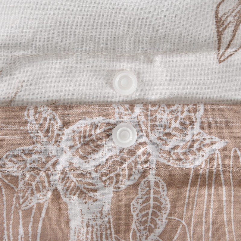 Sleepdown Tropical Monkey Natural Brown Reversible Duvet Cover Quilt Bedding
