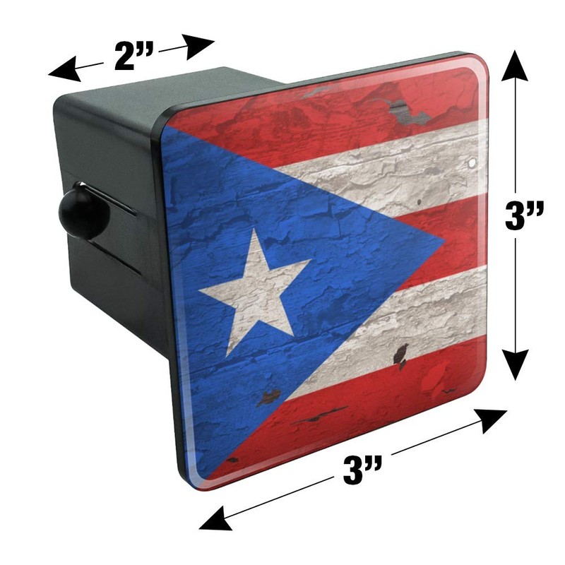 Graphics and More Rustic Distressed Puerto Rico Flag Wood Look