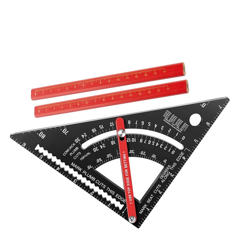 Carpenter Square 7 Inch, Rafter Square and Combination Square Tool
