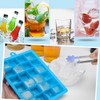 Ice Cube Tray, Silicone Square Ice Trays Easy Release Stackable