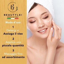 BEAUTYLEI | Siero Viso Antirughe Rimpolpante BIO | Contorno occhi e labbra, Nasolabiali | Acido Ialuronico e Luppolo | Inodore, Anti Age, Antimacchie e Antietá | 98% vegetale | MADE IN ITALY