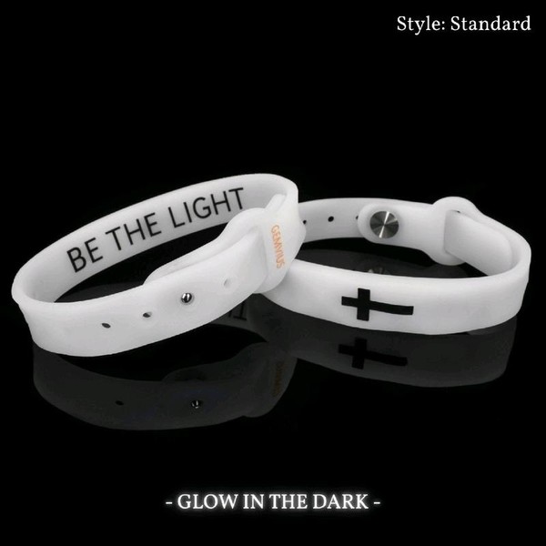 Gemvius Be The Light Faith Bracelet - White Glow -