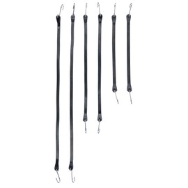 Performance Tool W1891 6Pc Tarp Strap Assortment - Heavy Duty Bungee Cord Set with Hooks for Securely Holding Down Tarps, Canopies, and Cargo