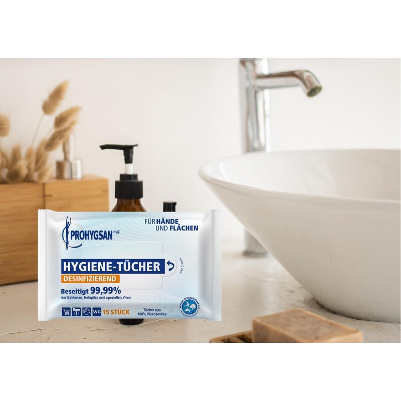 Sanitizing Wipes for Hands and Surfaces - Pack of 15