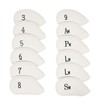 Golf Iron Head Cover Set of 12 Pieces, Thick Synthetic