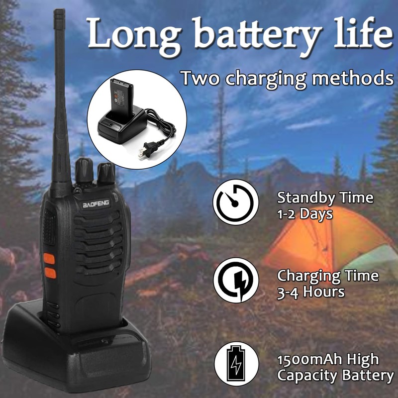 12 Pack BAOFENG BF-888S Walkie Talkies for Adults Long Range