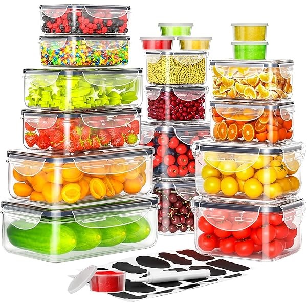 40 PCS Food Storage Containers with Lids Airtight (20 Containers