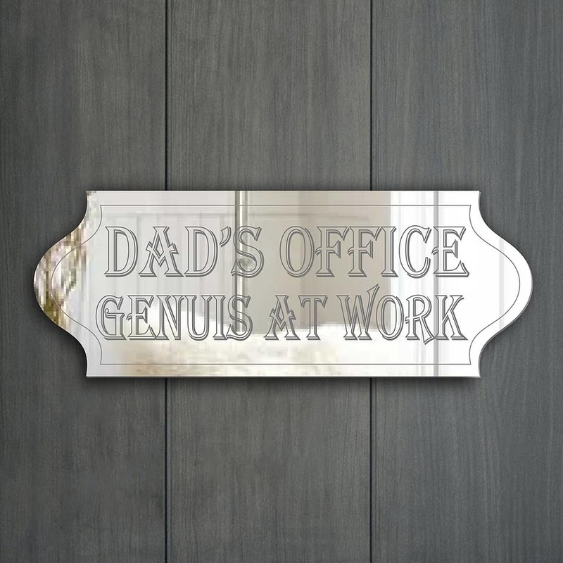 "Dad's Office" Door Sign Plaque