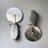 Stone Pizza Wheel with Durable Stainless Steel Blade and Ergonomic