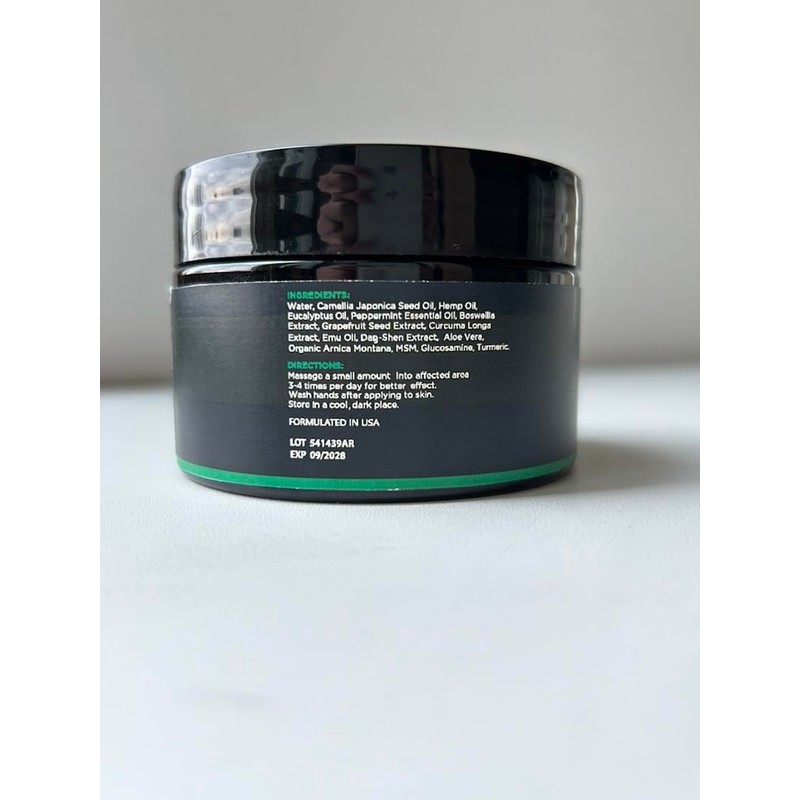 Hemp Cream - Maximum Strength Lotion with Arnica, Hemp Oil