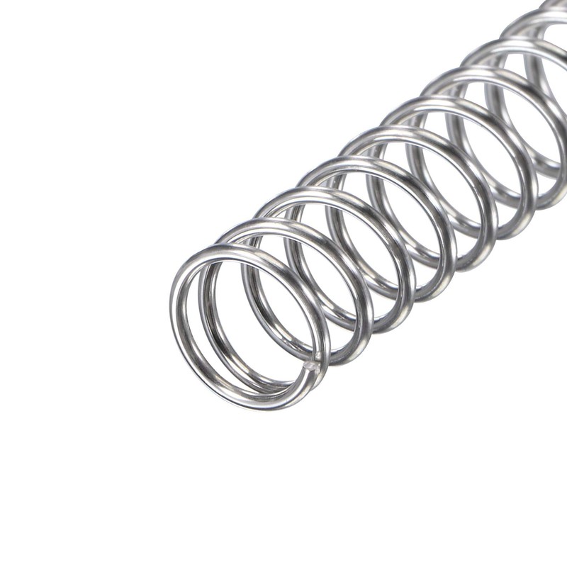 TOP-VIGOR 10Pcs Compression Spring, 8mm OD,0.8mm Wire Size,50mm Free Length