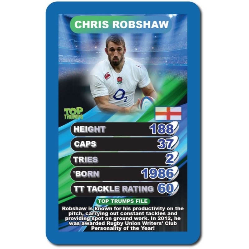 World Rugby Stars Top Trumps Card Game