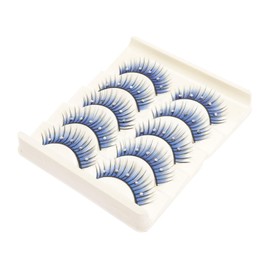 Beavorty 10pairs Rhinestone Fake Eyelashes for Festival Cosplay Easy to Apply Comfortable Wear for Eye Makeup