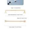 COTYKILEY 6 Pack 7 Inch(177mm) Brushed Brass Kitchen Cabinet Handles