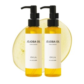 Obua Premium Organic Golden Jojoba Oil Pump Type, 2 Pieces, 120ml / 오뷰아 프리미엄 유기농 골든 호호바오일 펌프형, 2개, 120ml