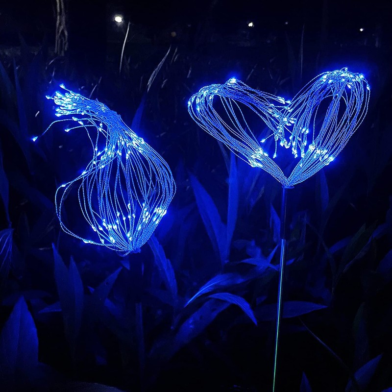 JJGoo Solar Garden Lights Solar Firework Lights, 2 Pack 150