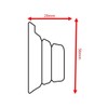 Swish Romantica 28mm Wooden Curtain Pole Recess Brackets, 1 Pair,