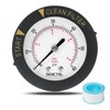 SENCTRL 0-60 Psi Pool Filter Pressure Gauge, 2 inches Dial,