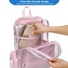 Mimfutu Heavy Duty Clear Backpack School Backpack, PVC Transparent Backpacks