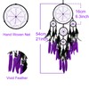 Donko Purple and Black Large Dream Catcher