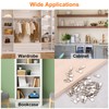 sourcing map 50pcs Shelf Support Peg 5mm/0.2" Spoon Shaped Iron