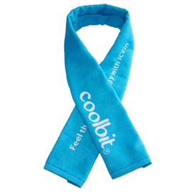 Coolbit Cool Bit Cool Bit Long Towel with Pockets Made in Japan Sports Cotton Cooling Goods Neck Cooler 2023 Heat Protection Heat Stroke Prevention Towel Father's Day Gift 70s Health